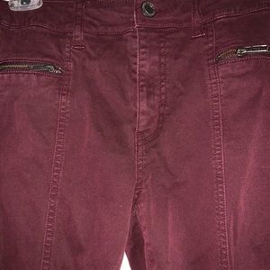Size 4 Maroon American eagle skinny jeans